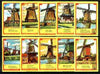 Match Box Labels - Windmills series #17 (nos 161-170) very fine unused condition (Molem Lucifers)