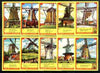 Match Box Labels - Windmills series #18 (nos 171-180) very fine unused condition (Molem Lucifers)