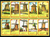Match Box Labels - Windmills series #19 (nos 181-190) very fine unused condition (Molem Lucifers)