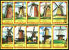 Match Box Labels - Windmills series #30 (nos 291-300) very fine unused condition (Molem Lucifers)