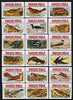 Match Box Labels - complete set of 18 British Birds very fine unused condition (Cornish Match Co for Smokers World)
