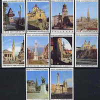 Match Box Labels - complete set of 10 Ancient Buildings superb unused condition (Austrian Solo series)