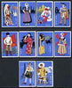 Match Box Labels - complete set of 10 Costumes of the World superb unused condition (Japanese)