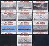 Match Box Labels - complete set of 10 Ships (Liners) superb unused condition (Gerka series)
