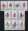 Match Box Labels - British Military Uniforms (Nos 1-10 from set of 60) very fine unused condition (Southern Counties Match Co)