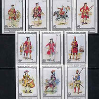 Match Box Labels - British Military Uniforms (Nos 1-10 from set of 60) very fine unused condition (Southern Counties Match Co)