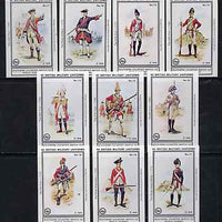 Match Box Labels - British Military Uniforms (Nos 11-20 from set of 60) very fine unused condition (Southern Counties Match Co)