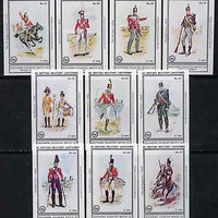 Match Box Labels - British Military Uniforms (Nos 21-30 from set of 60) very fine unused condition (Southern Counties Match Co)