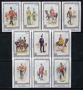 Match Box Labels - British Military Uniforms (Nos 31-40 from set of 60) very fine unused condition (Southern Counties Match Co)