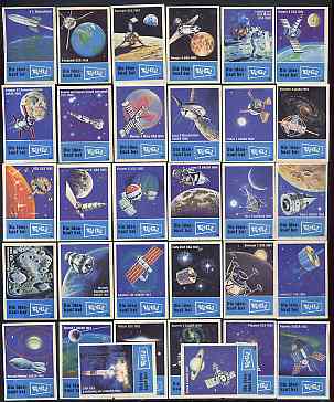 Match Box Labels - complete set of 32 Space Exploration superb unused condition (Vé Gé series)