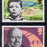 St Helena 1974 Churchill Centenary set of 2 unmounted mint, SG 304-05