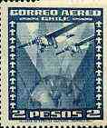 Chile 1934 Fokker Super Universal 2p blue unmounted mint, SG 245*