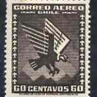 Chile 1934 Condor in Flight 60c black unmounted mint, SG 241*
