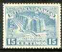 Paraguay 1952 Columbus Memorial - Lighthouse 15c blue unmounted mint, SG 704*