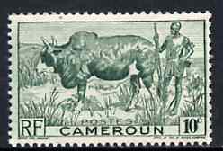 Cameroun 1946 Zebu & Herdsman 10c green unmounted mint, SG 232*