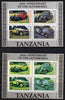 Tanzania 1986 Centenary of Motoring m/sheet with red omitted plus normal unmounted mint (SG MS 460)
