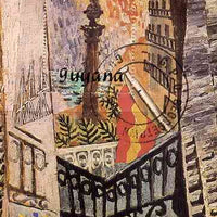 Guyana 1989 Barcelona Olympic Games $10 m/sheet (Columbus Walk by Picasso) very fine cto used