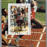 Guyana 1988 Korea '88 $2 m/sheet (Winners - Sprinting) very fine cto used