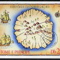 St Thomas & Prince Islands 1979 History of Navigation imperf m/sheet, fine cto used Mi BL 38