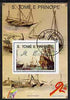 St Thomas & Prince Islands 1989 Ships 20 Db m/sheet #1 (16th Cent Merchantman) very fine cto used Mi BL 203