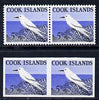 Cook Islands 1963 def 5d White Tern in unmounted mint imperf pair plus normal pair (as SG 166)