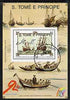 St Thomas & Prince Islands 1989 Ships 20 Db m/sheet #5 (18th Cent) very fine cto used Mi BL 207