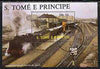 St Thomas & Prince Islands 1987 Locomotives 50Db m/sheet very fine cto used Mi BL 174