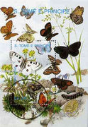St Thomas & Prince Islands 1989 Butterflies m/sheet #2 very fine cto used