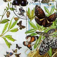 St Thomas & Prince Islands 1989 Butterflies m/sheet #4 very fine cto used