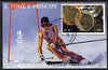 St Thomas & Prince Islands 1992 Albertville Winter Olympics '92 Skiing 50Db m/sheet #4 (Blanca Fernandez) very fine cto used