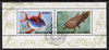 North Korea 1993 Fish sheetlet containing 30ch & 40ch values very fine cto used
