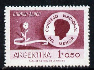 Argentine Republic 1958 Child Welfare 1p + 50c unmounted mint, SG915