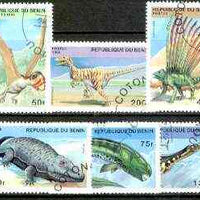 Benin 1996 Prehistoric Animals complete set of 6 fine cto used, Mi 836-41*