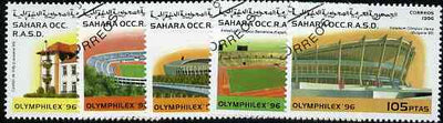 Sahara Republic 1996 Olymphilex 96 Stamp Exhibition (Stadia) complete set of 5 cto used