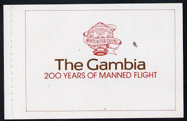 Gambia 1983 Manned Flight booklet (SG SB2)