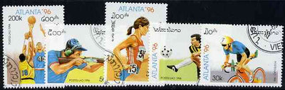 Laos 1996 Atlanta Olympic Games (2nd issue) perf set of 5 fine cto used, SG 1484-88*