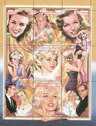 Sahara Republic 1996 Marilyn Monroe sheetlet containing set of 9 values very fine cto used
