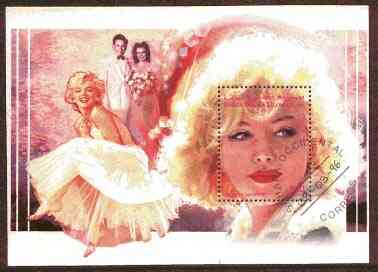 Sahara Republic 1996 Marilyn Monroe m/sheet very fine cto used
