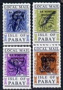 Pabay 1965 Europa (Crustaceans) set of 4 with Churchill overprint unmounted mint (Rosen PA33-36)