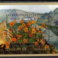 North Korea 1989 Alpine Plants m/sheet very fine cto used, SG MS N2909