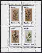 Staffa 1982 Plants #02 (Butchers Brown) perf,set of 4 values (10p to 75p) unmounted mint