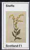 Staffa 1982 Plants #02 (Mouse Ear) imperf,souvenir sheet (£1 value) unmounted mint
