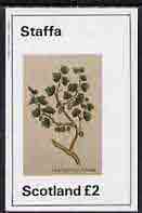 Staffa 1982 Plants #02 (Gooseberry Bush) imperf,deluxe sheet (£2 value) unmounted mint