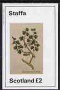 Staffa 1982 Plants #02 (Gooseberry Bush) imperf,deluxe sheet (£2 value) unmounted mint