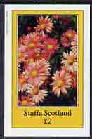 Staffa 1982 Flowers #12 imperf,deluxe sheet (£2 value) unmounted mint