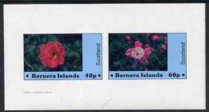 Bernera 1982 Flowers #06 imperf,set of 2 values (40p & 60p) unmounted mint