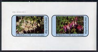 Eynhallow 1982 Flowers #08 (Fuschias) imperf,set of 2 values (40p & 60p) unmounted mint