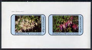 Eynhallow 1982 Flowers #08 (Fuschias) imperf,set of 2 values (40p & 60p) unmounted mint