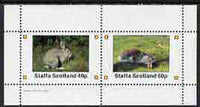Staffa 1982 Animals (Rabbits) perf,set of 2 values (40p & 60p) unmounted mint