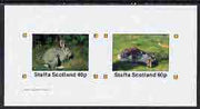 Staffa 1982 Animals (Rabbits) imperf,set of 2 values (40p & 60p) unmounted mint